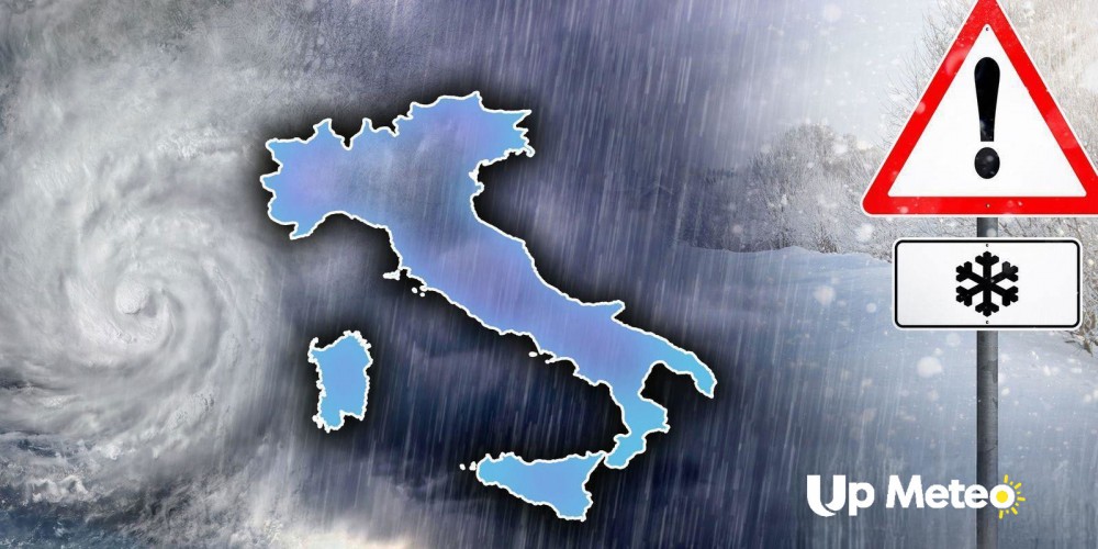 Ciclone di Natale colpisce l’Italia: piogge, neve e crollo termico