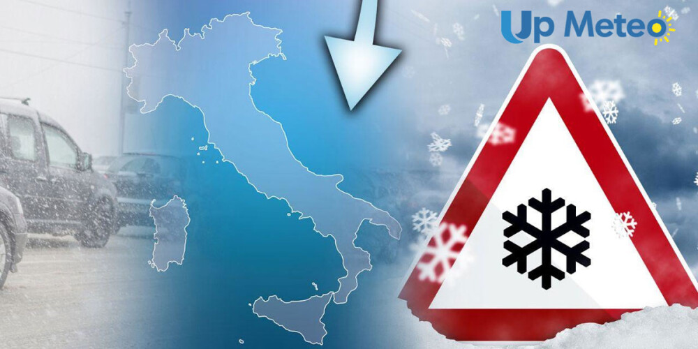 Previsioni meteo: nuovo ciclone tra mercoledì e giovedì con maltempo diffuso e neve fino in collina