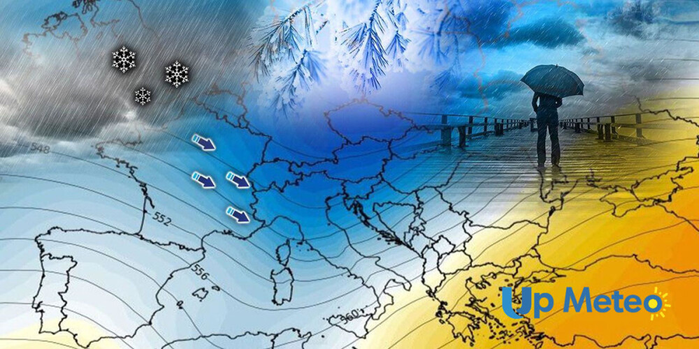 Previsioni meteo - Avvio di settimana all’insegna di pioggia e vento forte; poi arriva una temporanea pausa