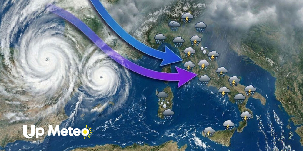 Meteo weekend: tre perturbazioni in tre giorni, maltempo continuo fino al 12 febbraio
