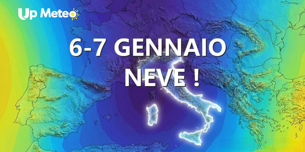 Ciclone artico senza tregua: due giorni di neve su tutte le regioni