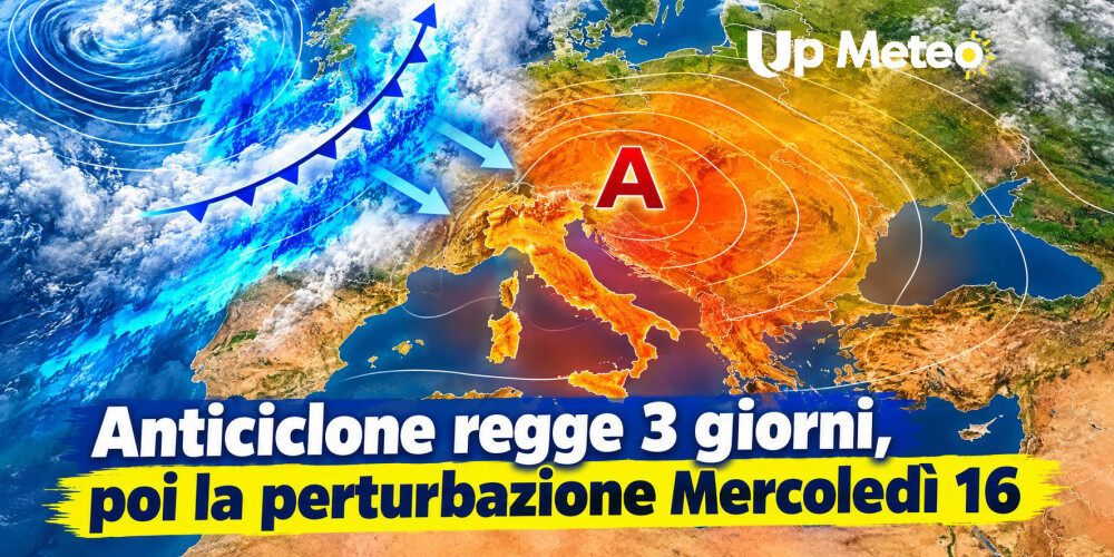 Il caldo eccezionale di inizio mese è ormai alle spalle: l'alta pressione oceanica porterà alcuni giorni stabili e piacevoli, prima del ritorno di una perturbazione atlantica attesa da mercoledì 16 Settembre.