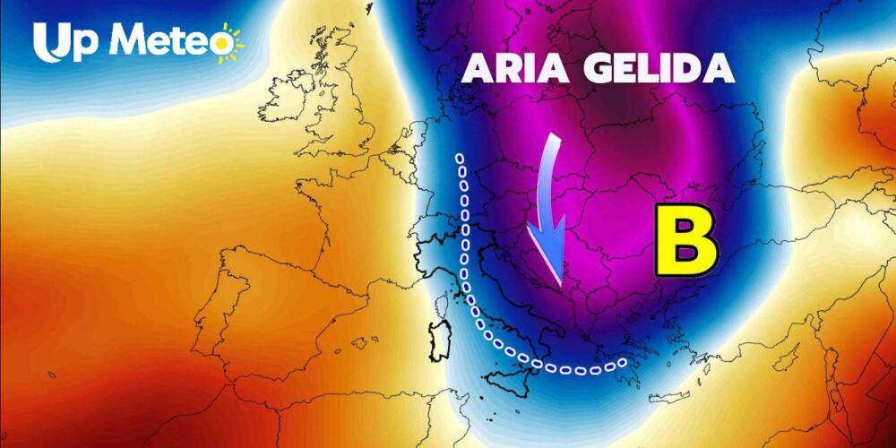 Afflusso di aria fredda dai Balcani verso l'Italia, rapido ma incisivo. Temperature in forte diminuzione nella notte di Lunedì 12 Gennaio.