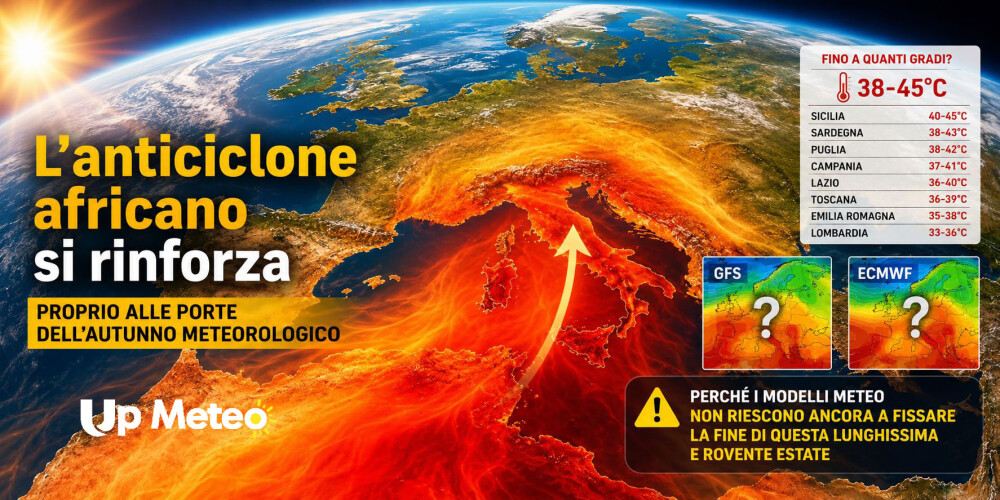 L'anticiclone africano torna a rafforzarsi alle porte dell'autunno meteorologico: ecco dove il caldo sarà più intenso e perché i modelli continuano a rimandare la vera svolta