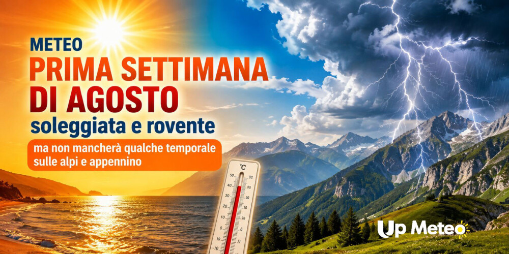 Nelle prossime ore il caldo africano continuerà a spingere le temperature verso i 40°C tra Nord Italia e zone interne del Centro, ma tra Lazio, Molise, Campania e l'arco alpino si aprono varchi per temporali improvvisi e localizzati.
