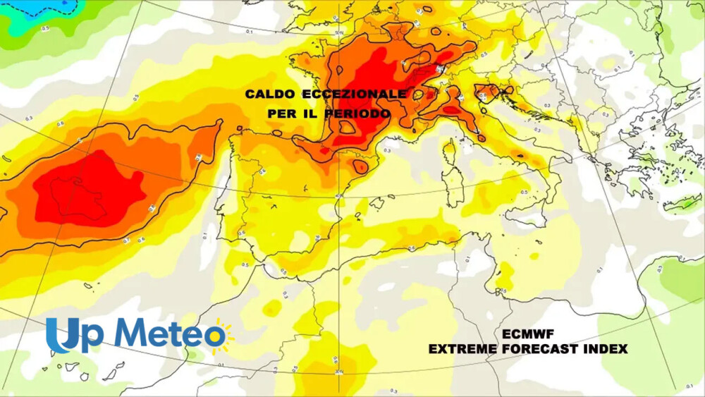 L'anticiclone subtropicale si rafforza e il caldo intenso potrebbe accompagnarci fino alla fine di giugno