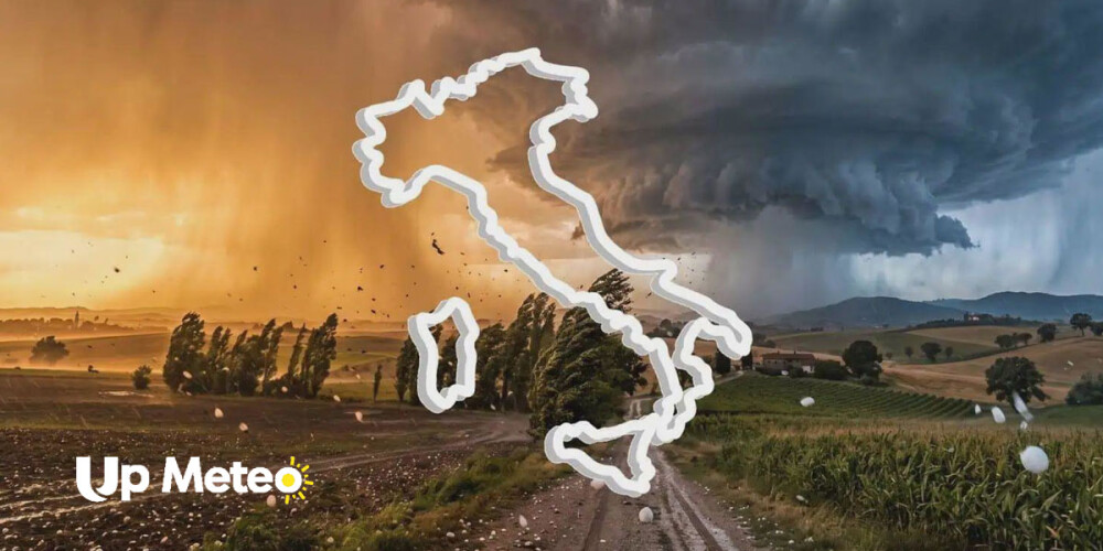 Dopo le violente grandinate dei giorni scorsi, una nuova perturbazione in arrivo dalla Francia potrebbe riportare temporali intensi dopo un rapido ritorno del caldo africano.