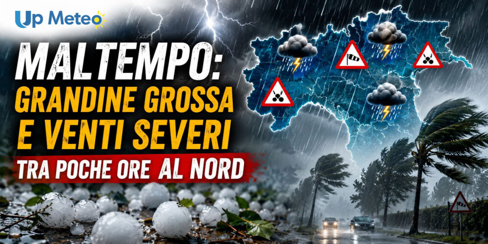 L'arrivo dell'aria fresca in quota favorirà temporali intensi sulla Val Padana nelle prossime ore.