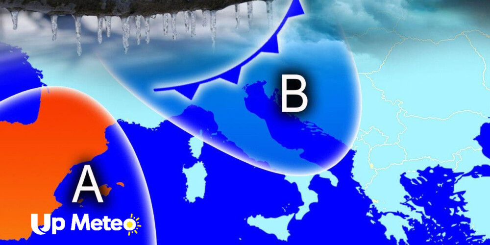 Fronte perturbato in rotta sull’Italia da Venerdì 9 con altro freddo al seguito e nevicate a quote collinari