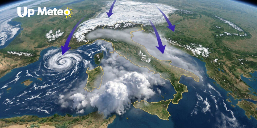 Maltempo e aria fredda in arrivo sull'Italia