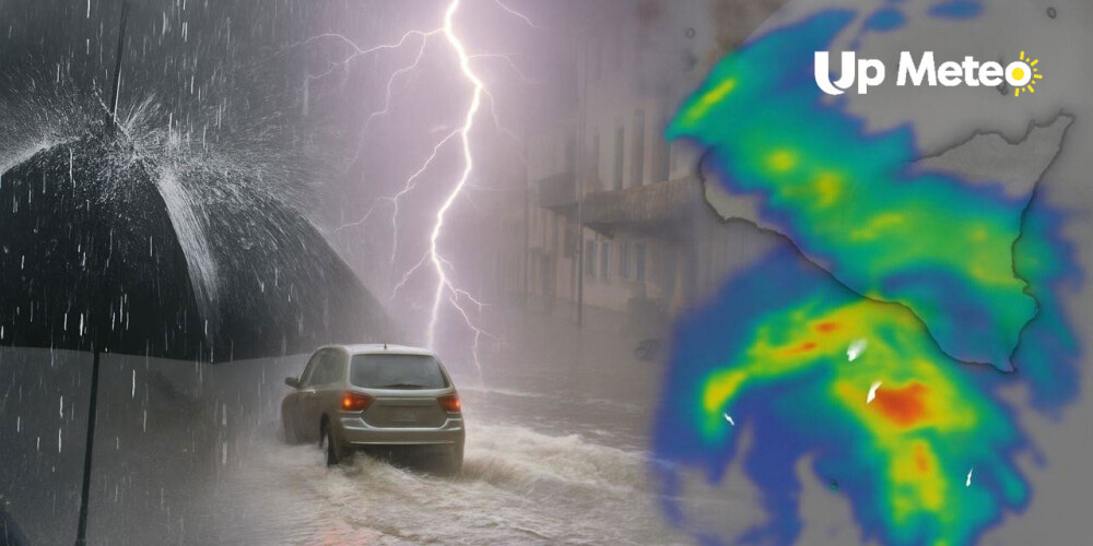 Ciclone Jolinda a tutta forza verso il basso Mediterraneo. Due giorni di maltempo e nubifragi in vista.