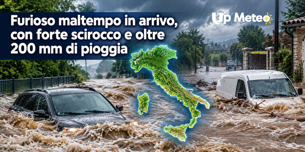Le regioni di Nord Ovest e del medio alto Tirreno saranno tra le più esposte al rischio di nubifragi e allagamenti