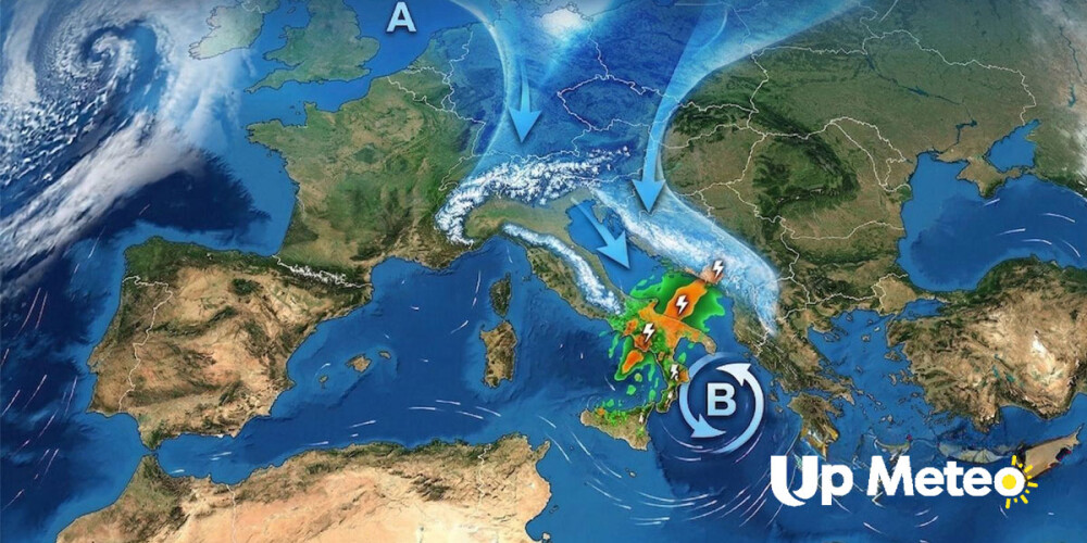 Settimana Santa: vortice mediterraneo con piogge e neve al Centro-Sud, sole al Nord