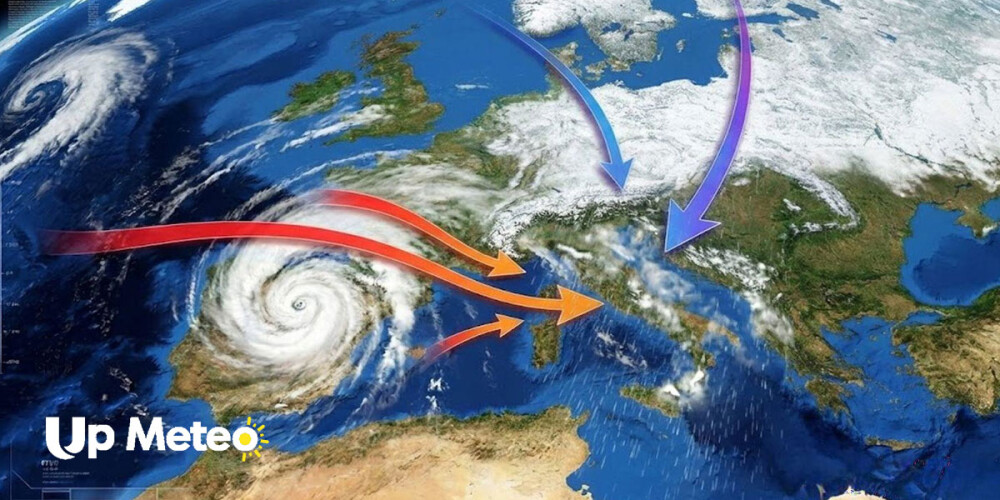 Meteo: pioggia, neve e vento senza tregua da lunedì al weekend