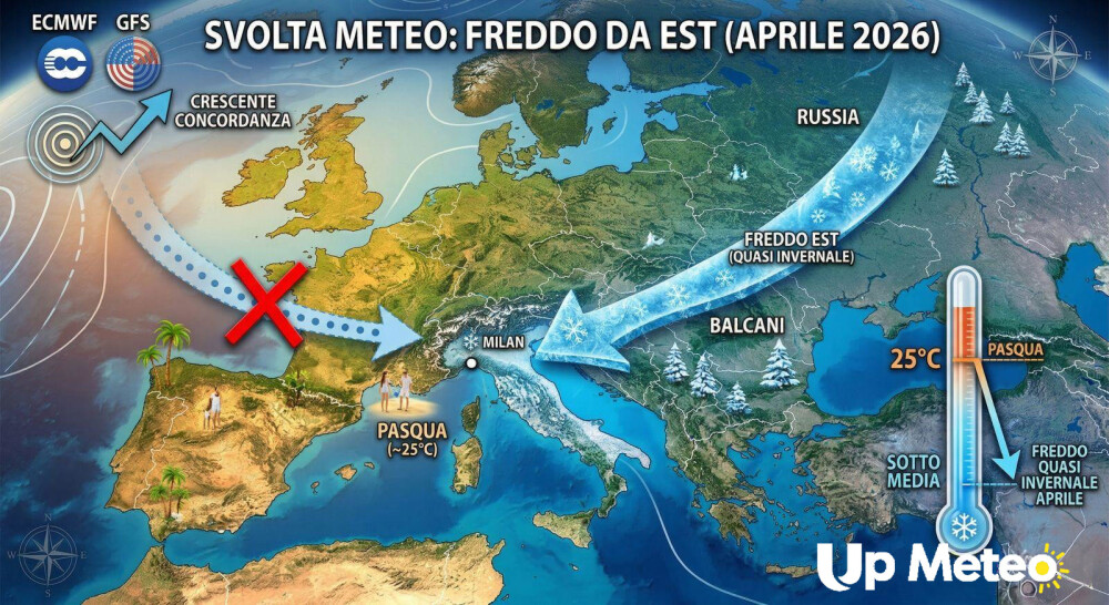 Fase stabile fino al 10 Aprile poi cambia tutto con aria più fredda.