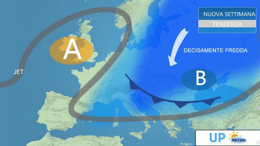 Settimana di freddo con maltempo e NEVE a bassa quota