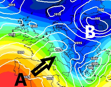 BREVE FASE ANTICICLONICA E MITE. NEL FINE SETTIMANA TORNA IL BRUTTO TEMPO