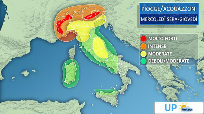 WEEKEND. Pausa piu asciutta sabato, da domenica peggiora