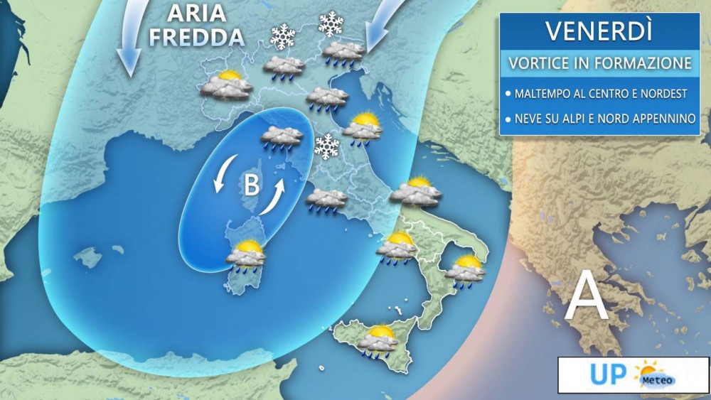 Torna il maltempo sull'Italia: da Nord a Sud