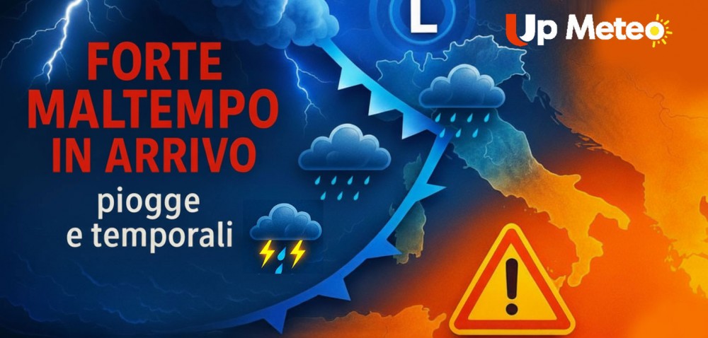 Domenica con clima estivo, ma da lunedì arriva il vero autunno con piogge, temporali, nubifragi e un calo delle temperature