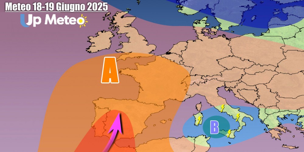 La goccia fredda scivola sull'Italia portando fenomeni intensi.