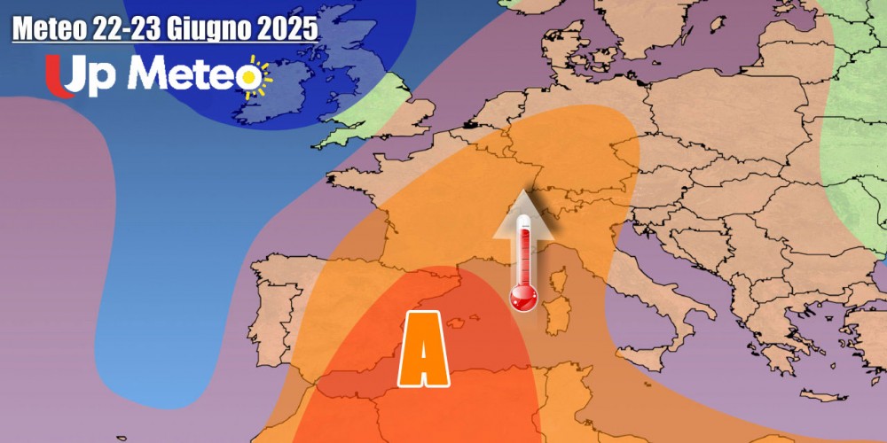 Weekend: anticiclone insidiato da una veloce goccia fredda, temporali su alcune regioni