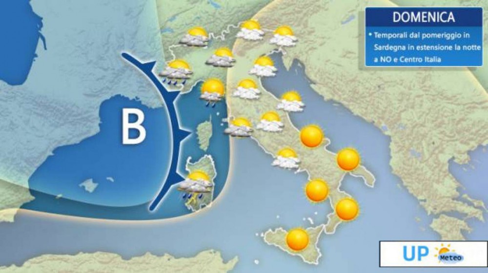 Torna il maltempo, arrivano rovesci e temporali