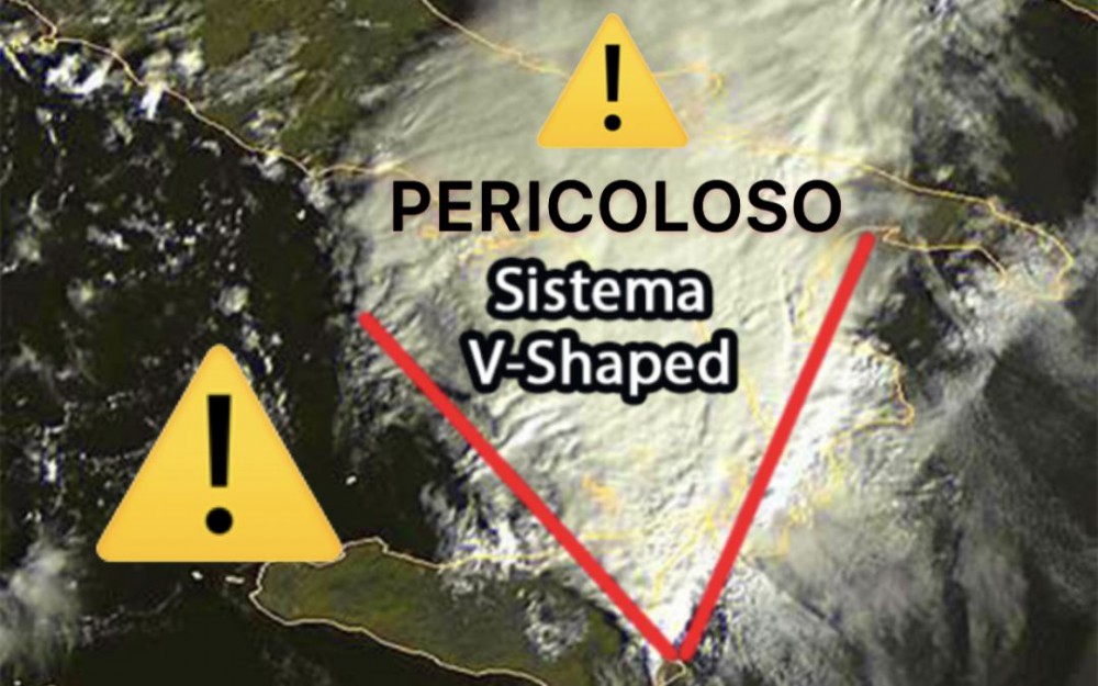 I temibili sistemi temporaleschi V-SHAPED, i responsabili delle principali alluvioni italiane