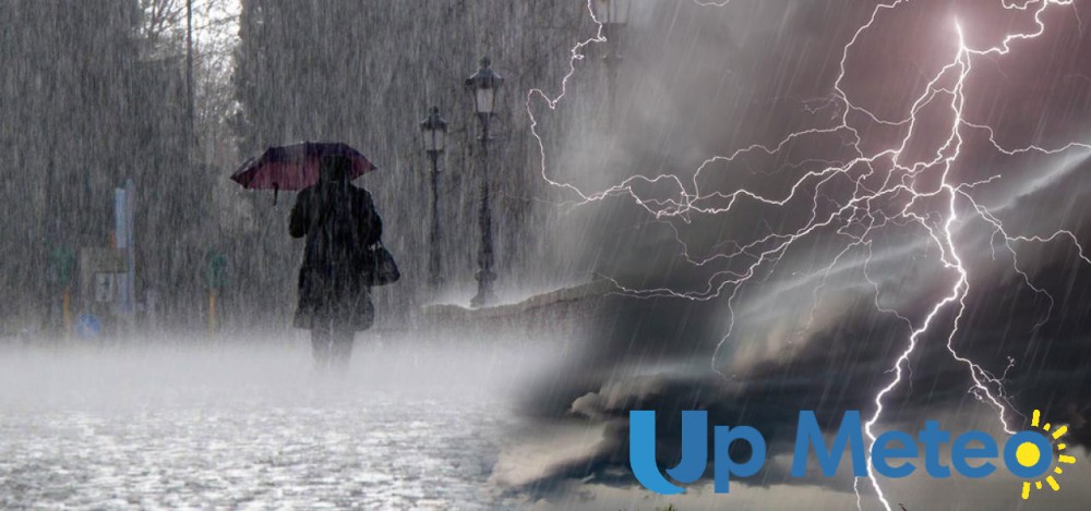 Maltempo su gran parte d'Italia, temporali, nubifragi e grandine.