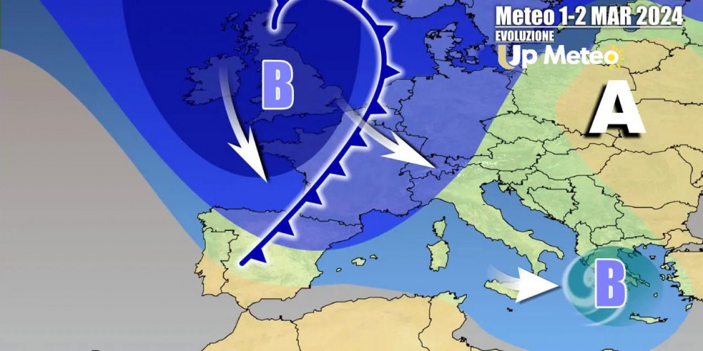 Vortice ciclonico in spostamento al Sud, ma tra sabato e domenica nuovo fronte in arrivo dalla Francia
