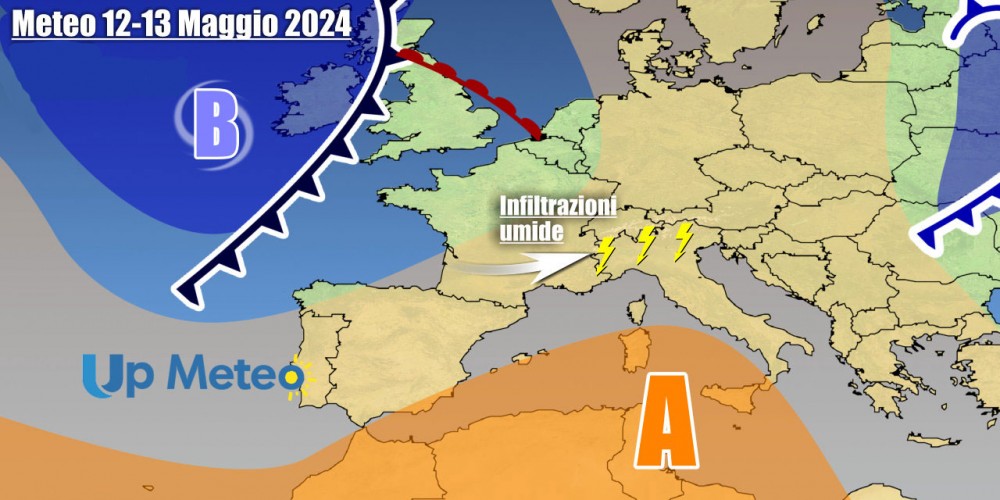 Tendenza meteo: prossima settimana nuova perturbazione con temporali, ecco dove colpirà