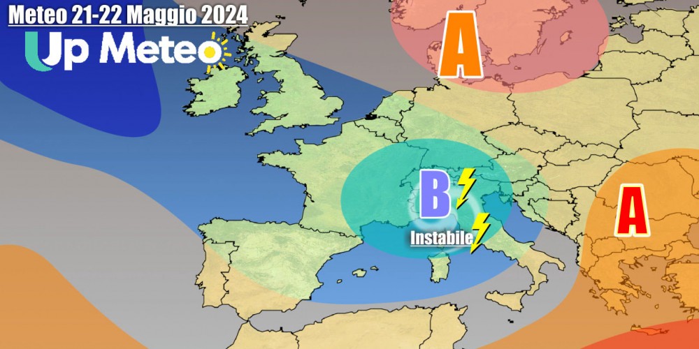 Meteo - Settimana instabile a tratti perturbata, si inizia con forte maltempo tra lunedì e martedì.
