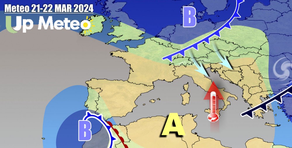 Fase pienamente primaverile, ma da venerdi prime piogge in arrivo preludio ad un weekend instabile