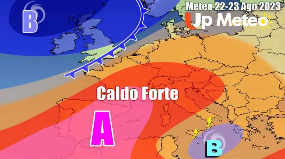 Prolungata e intensa ondata di caldo africano, notti tropicali e afa