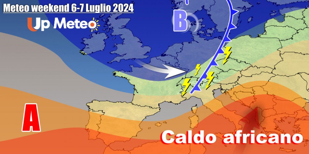 Nel weekend temporali in arrivo al Nord e caldo al Centro-Sud, che dominerà anche la prossima settimana