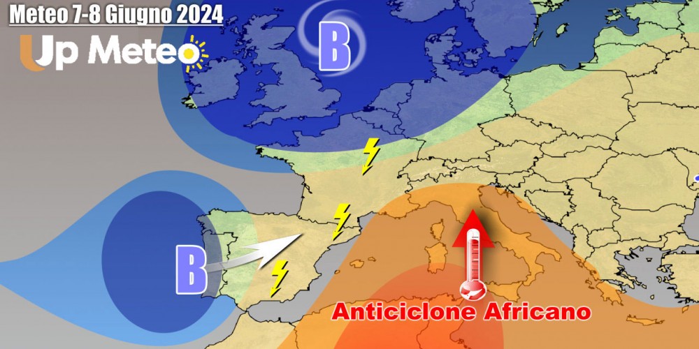 Anticiclone in rinforzo con un contributo di caldo africano, ma nel weekend peggioramento al Nord