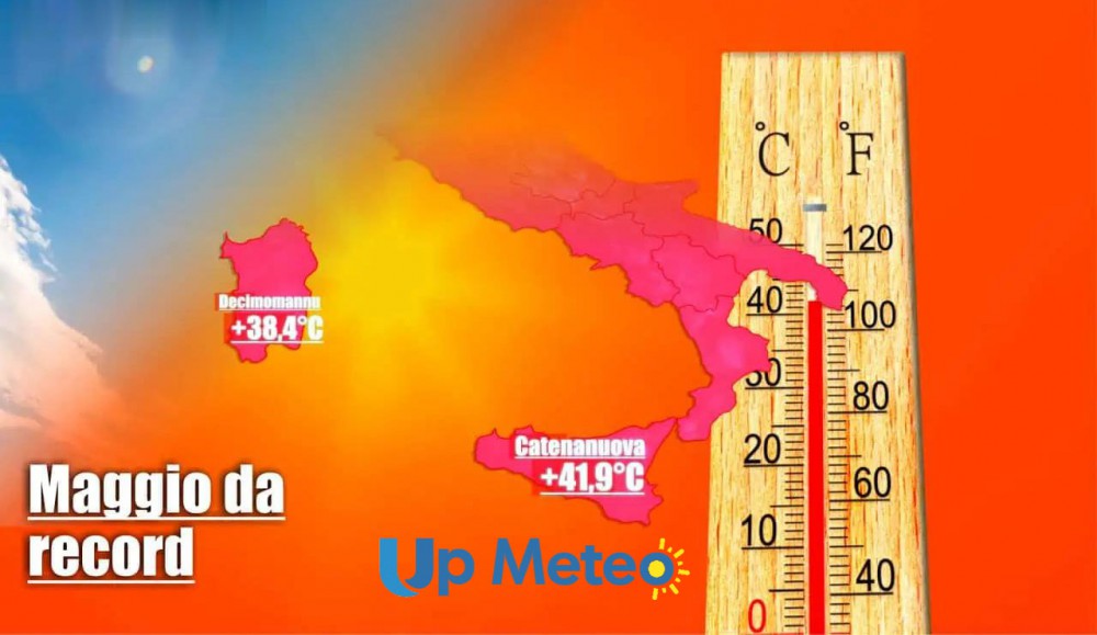 Caldo eccezzionale con temperature ben oltre i 40 gradi