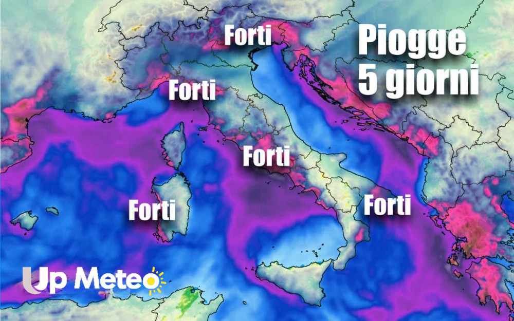 Ancora piogge, anche nubifragi per un'altra settimana