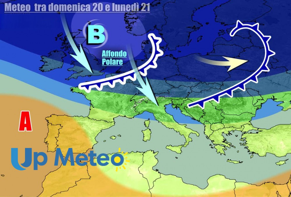 Meteo: Weekend, la pioggia buca l'Anticiclone, le Regioni dove servira l'ombrello Sabato e Domenica
