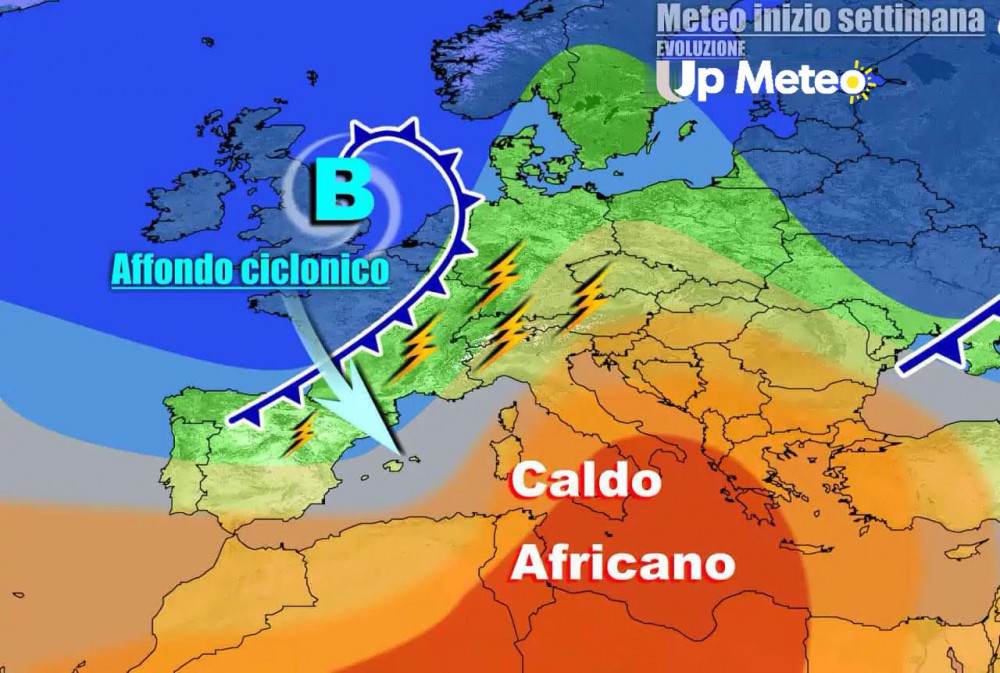 Prossima settimana con possibile brusco cambiamento. Arrivano numerosi temporali