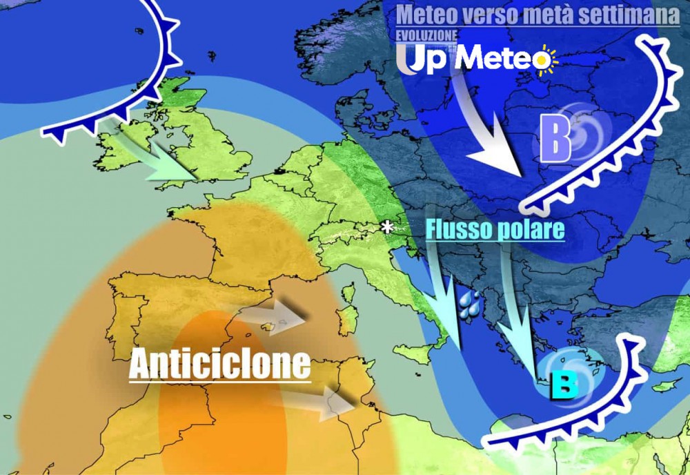 Un'intensa perturbazione portera diffuso maltempo soprattutto nelle regioni centrali e meridionali
