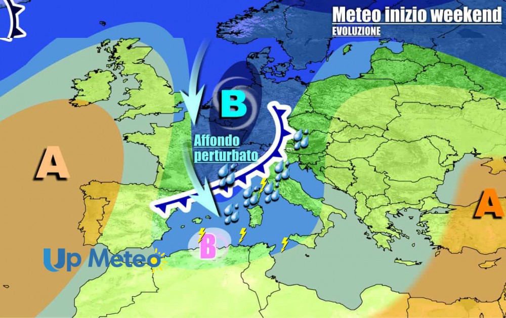 Situazione attesa nel fine settimana