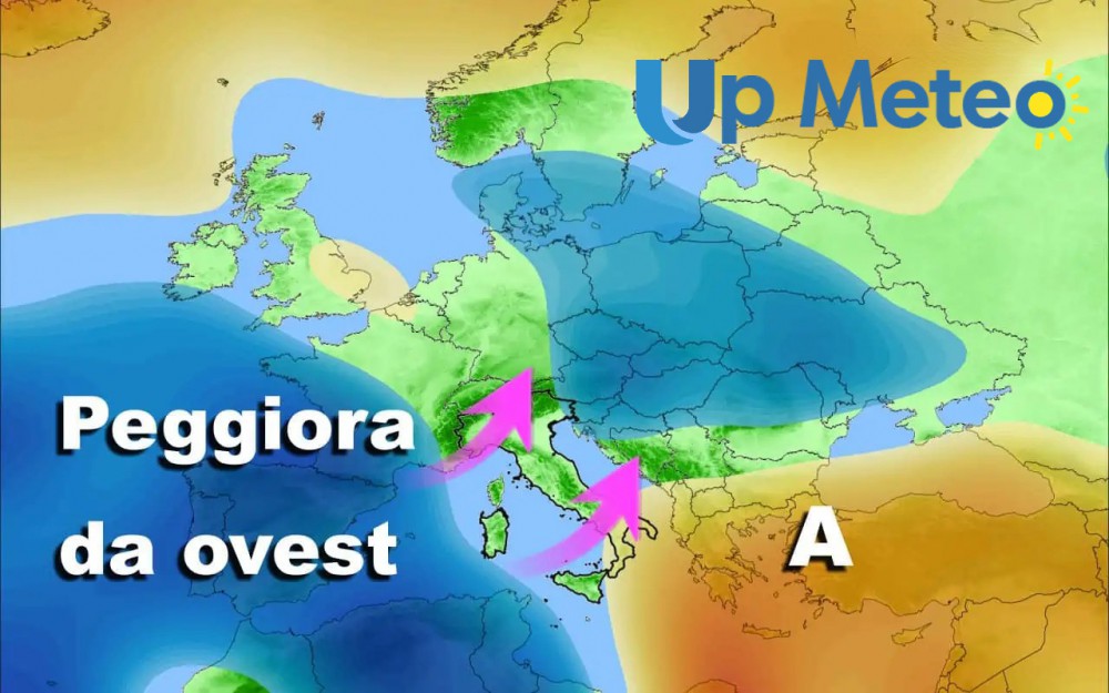 Prossima settimana, meteo che migliora poi un brusco calo delle temperature