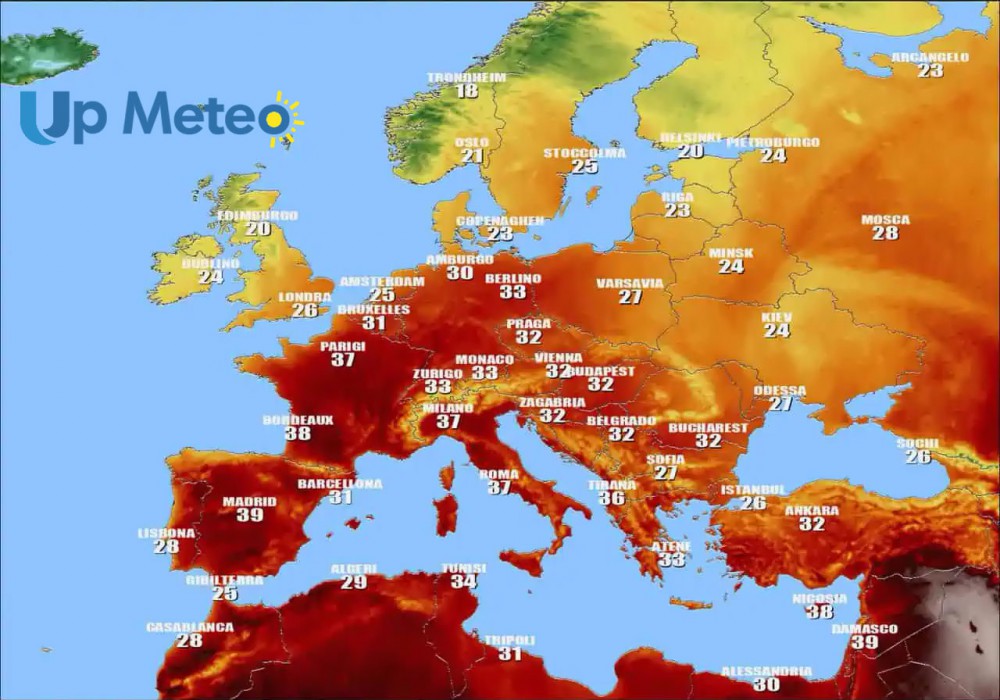 Le previsioni meteo per i primi giorni di agosto: nuovo aumento del caldo per il rinforzo dell'anticiclone nord-africano, torneranno punte verso i 40 gradi