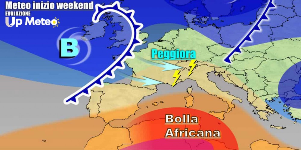 Prossime Ore, verso il picco del Caldo, ma e gia pronto un drastico Cambiamento