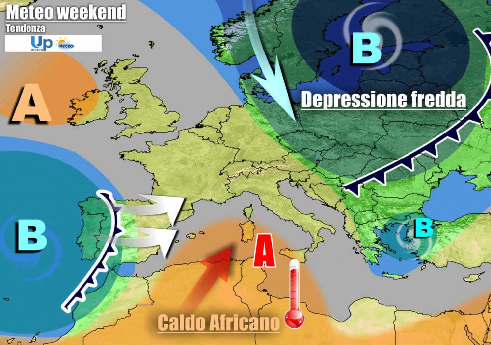 Nel weekend rimonta anticiclonica, ma poi in arrivo maltempo